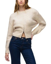 Hudson Jeans Lizbeth Front Zip Wool-Blend Sweater Women's