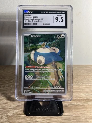 2023 POKEMON BLACK STAR PROMOS 151 ELITE TRAINER BOX #051 SNORLAX CGC 9.5