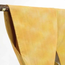 Clearance Recycled Silk Tsumugi Kimono Brown Gradation Lined S
