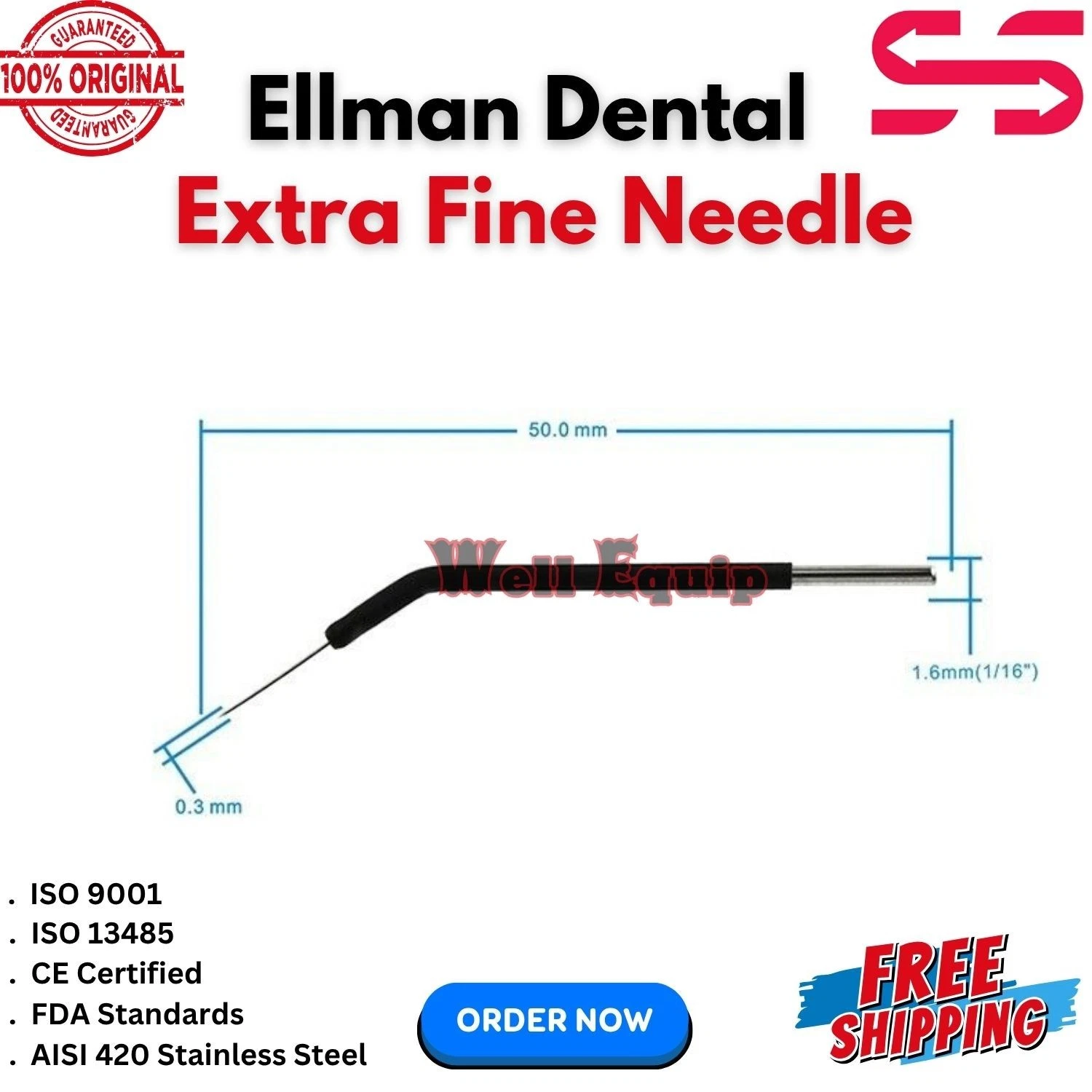 Ellman Surgitron Handpiece & Electrodes Set of 14 Pcs Reusable-Autoclavable CE image 5