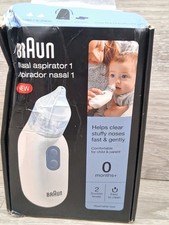 Braun Nasal Aspirator 1 Infant Kids Baby Electric Nose Cleaner New Damaged Box
