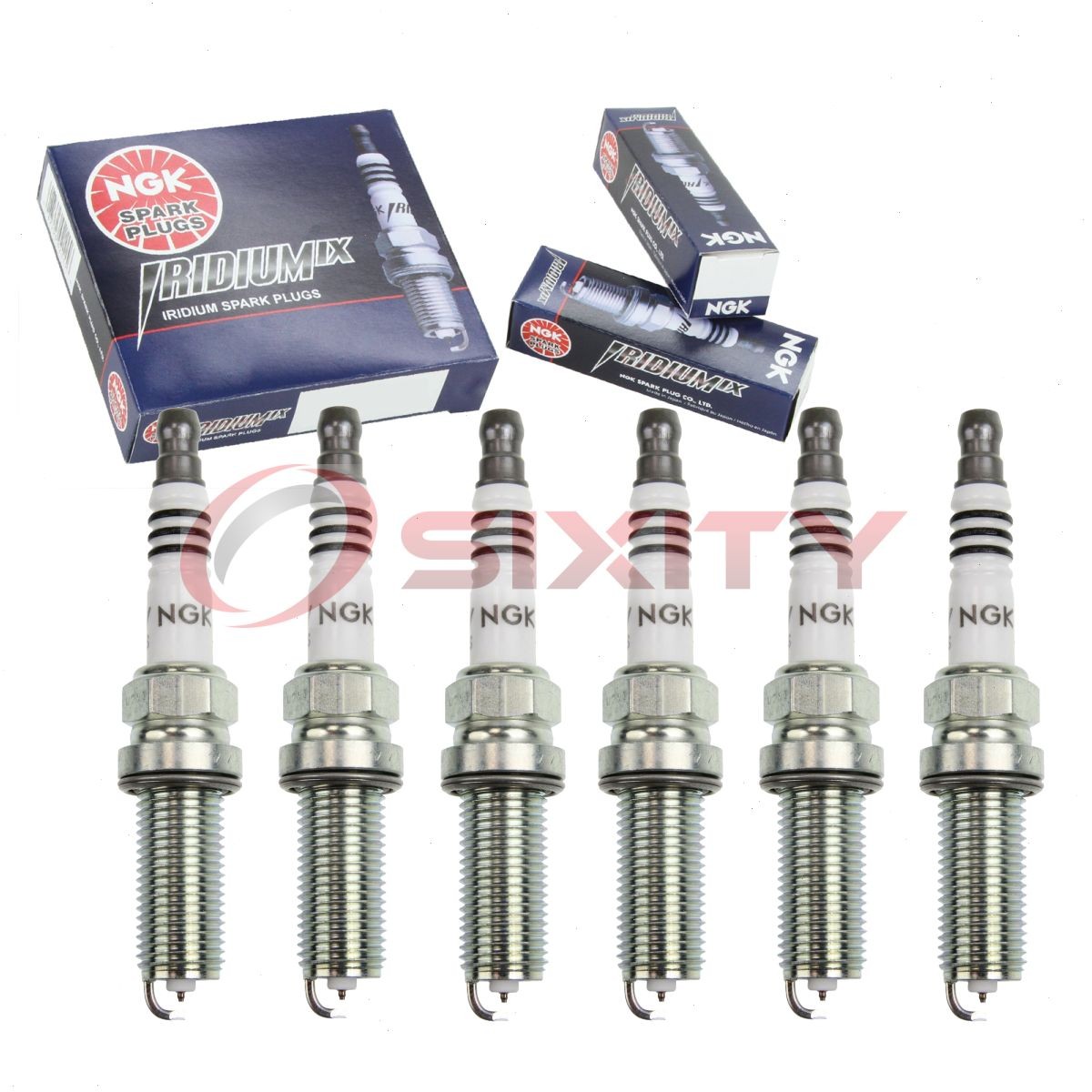 6 pcs NGK Iridium IX Spark Plugs for 2007-2008 Infiniti G35 3.5L V6 - Engine bx
