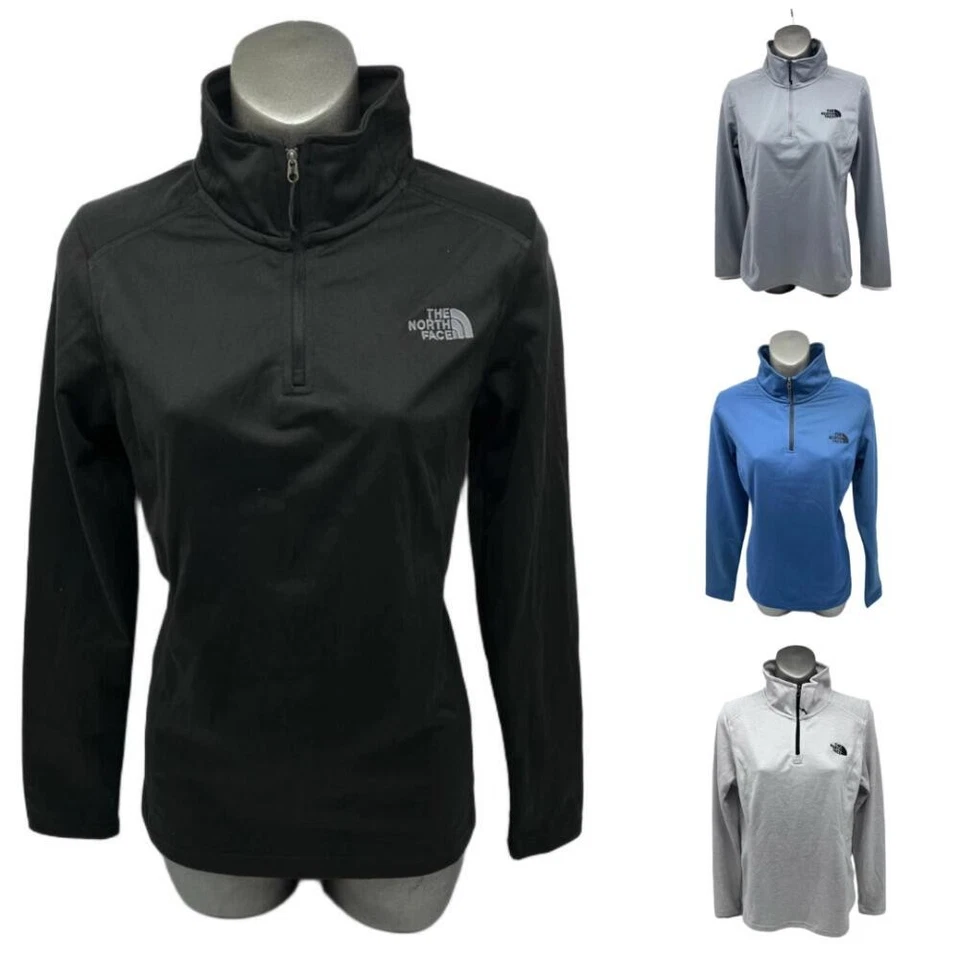 Chaqueta para mujer The North Face Tech 1/4 cremallera calce ajustado ligera chaqueta softshell