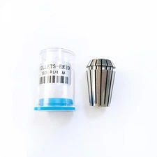 Tools ER20 1/4 Inch Size High Precision Spring Collets Set Accuracy Within 0....