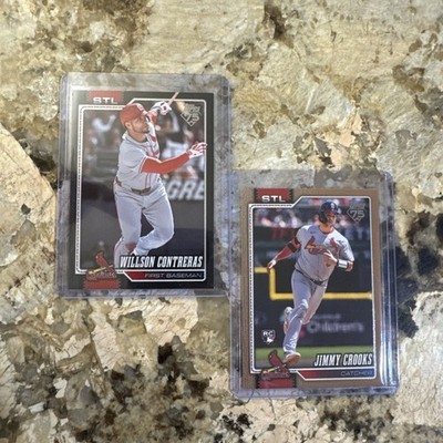  2026 Topps #180 Willson Contreras Black Border /75 + Crooks /2026  