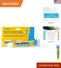 1oz Triple Antibiotic + Pain Relief Ointment - Prevents Infection Effectively