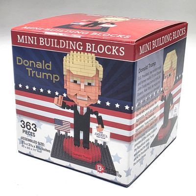 Mini Building Blocks President Donald Trump MAGA 363 Pieces 4.5'' Figure RARE!
