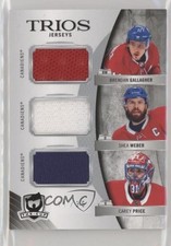 2020-21 The Cup Trios Jersey 11/35 Brendan Gallagher Shea Weber Carey Price 11cu