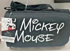 ^NEW Disney Mickey Mouse Picnic Time Outdoor Picnic Blanket Tote