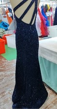 Gorgeous Long navy blue sparkly prom dress or for any formal event. Brand New