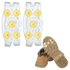 1 Pcs Non-Slip Spikes, 5 Tooth Steel Nails Ice Cleats, Transparent