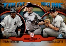 Estevan Florial 2019 Bowman Orange Talent Pipeline Chrome #TP-NYY 15/25
