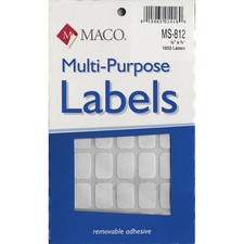 Maco Multi-Purpose Labels 1/2 x 3/4