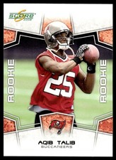 2008 Score Aqib Talib RC Tampa Bay Buccaneers #345