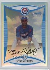 2008 Bowman Chrome Prospects Refractor 402/500 Jose Vallejo #BCP215 z6b