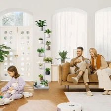 9 Tier Spine Bookshelf Tower, Vertical Spine Book Tower Floor, for Study Room