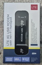 4G LTE USB Modem w/ Wi-Fi Hotspot – Plug & Play – Open Box – GSM Compatible
