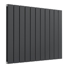 Image of Pulse Anthracite Double Horizontal Designer Radiator 600mm (H) x 770mm (W)