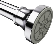 Shower Curtain Rod Spring Tension,Adjustable Stainless Steel 31-80 IN Chrome