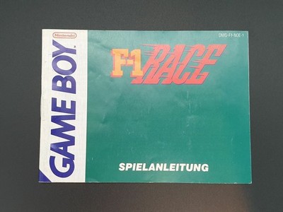 F-1 Race | Gameboy  | Spielanleitung | TOP Zustand | Anleitung  | Game Boy