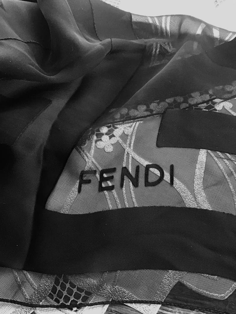 Fendi chiffon scarf　86cmx86cm thumbnail 2