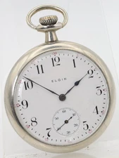 ELGIN GRADE 291, 16s 7j 13193634 POCKET WATCH RUNS (M3)