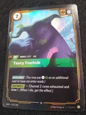 TASTY FAEFOLK 075/298 RIFTBOUND LEAGUE OF LEGENDS (UNIT) RARE FOIL