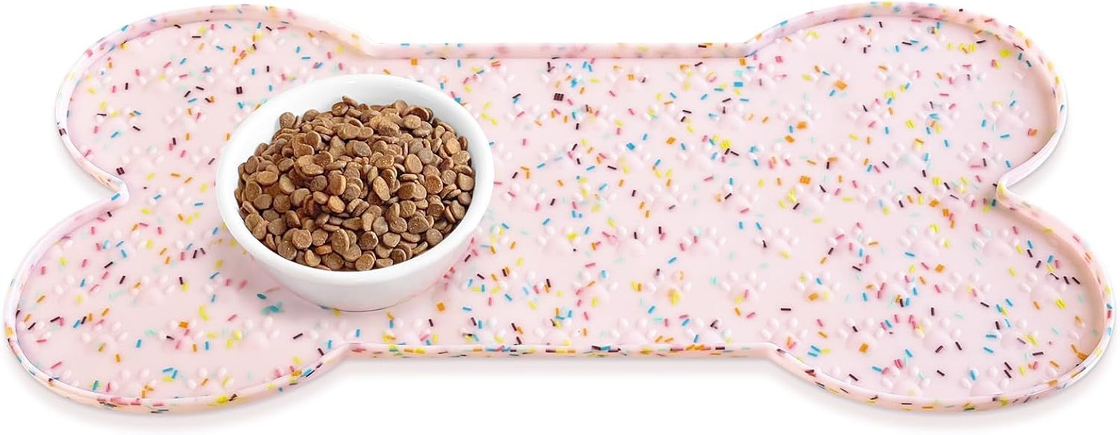 Mat Anti-slip Silicone Dog Bowl Mat Thicker Pet Placemat Waterproof Cat