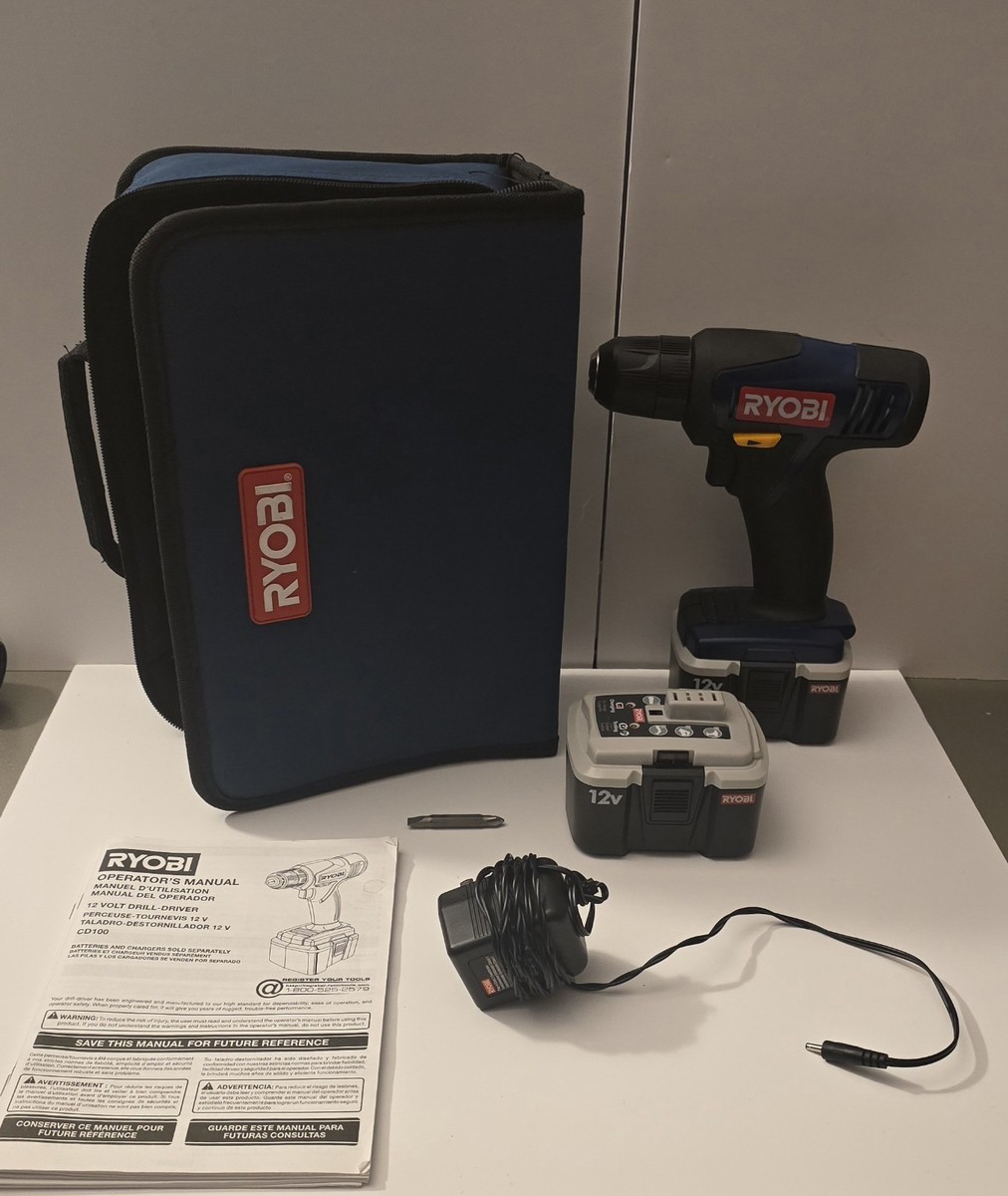 Battery Charger Ryobi Cordless Drill Case Ryobi 12V Cordless Drill
