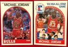 Michael Jordan 1989 NBA Hoops #21 & #200 Basketball 2-Card Lot