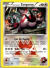 Team Magma's Zangoose 22/34 Common Double Crisis 2015 MP on eBay