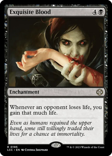 Exquisite Blood Commander: the Lost Caverns of Ixalan Regular Playtest Card