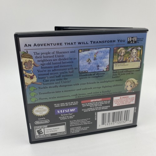 RUNE FACTORY 3 - Fantasy Harvest Moon DS (Nintendo DS) COMPLETE game 3ds Rare!! - Picture 3 of 12