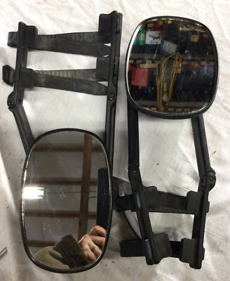  towing mirrors Clamp On set of two used