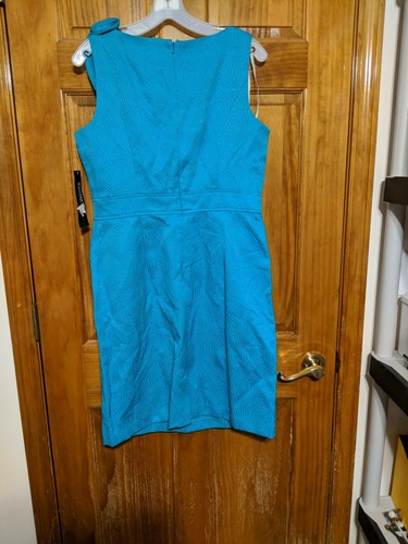 NEU ANOTHER THYME Kleid - türkisblau Karriere Business professionelles Muster - Größe 10 - Bild 7 von 7
