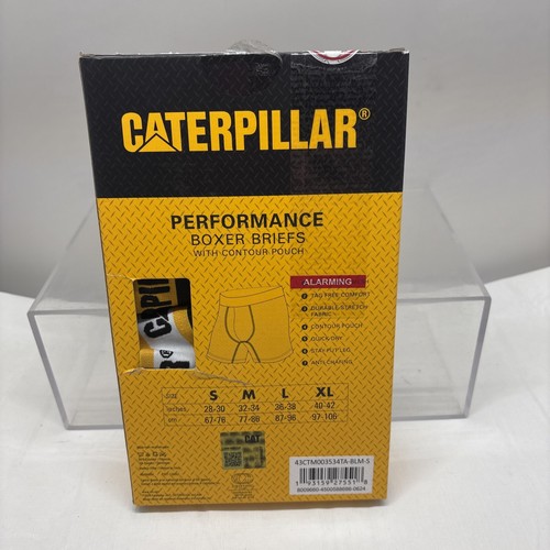 Caterpillar 4 Pack Mens Boxer Briefs Small CAT Comfort Core Black 28-30 (B2 - Picture 3 of 10
