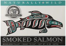 Native American Style Smoked Salmon 8 Ounce Wild Caught Alaskan Kosher Fillets