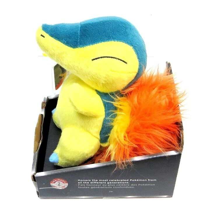 Peluche CYNDAQUIL Pokemon Trainer's Choice 7 pulgadas de TOMY con licencia oficial Foto 3 de 4