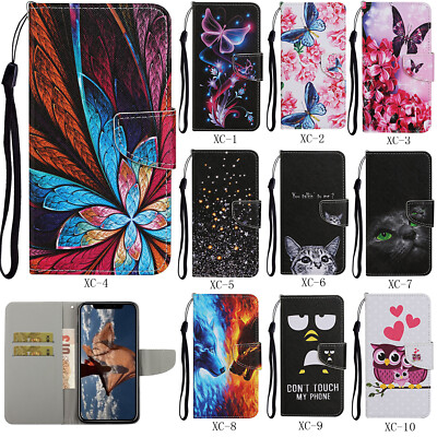 Flip Book Klapp Tasche Schutz Hülle Handy Bumper Case TPU Cover Schale Etui XC