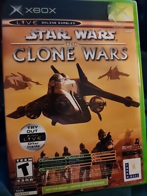 Star Wars Clone Wars & Tetris Worlds Original Microsoft Xbox Game Complete