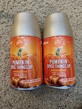 GLADE Pumpkin Spice Things up Automatic Spray Refill 6.2 oz Ea Can Lot of 2 NEW