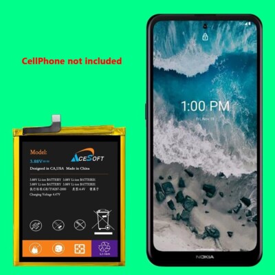 Superior Quality 4600mAh Replaceable Upgraded Battery for Nokia X100 5G TA-1399