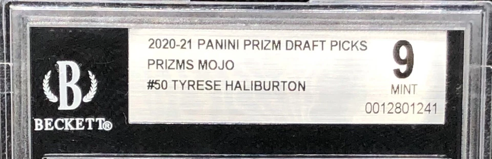 Prizm Draft Picks Tyrese Haliburton 2020/25 MOJO PRIZM SSP RC #50 BGS 9 POP 1 Foto 2 de 4