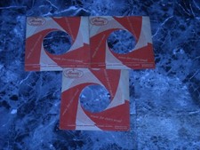 45RPM COMPANY SLEEVES. LOT OF THREE RED AND WHITE MERCURY.