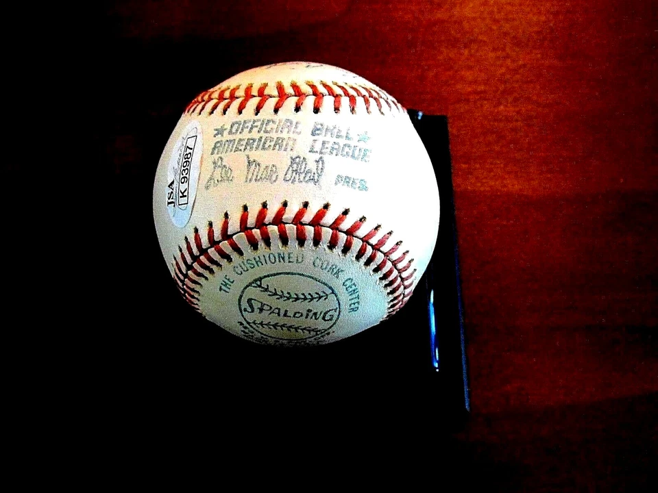 LARRY HISLE TWINS CERVECEROS PHILLIES FIRMADO ERA AUTOMÁTICA MACPHAIL OAL BÉISBOL JSA  Foto 3 de 3