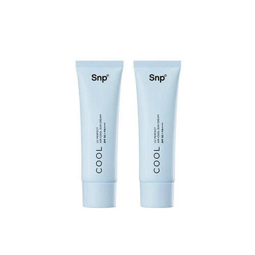 SNP UV Perfect Air-Cool Sun Cream 50ml + 50ml Double Set SPF50+ PA++++ , KBeauty