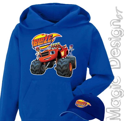 BLAZE E LE MEGA MACCHINE GIOCHI FELPA BLAZE AND THE MONSTER MACHINES TRUCK TOYS