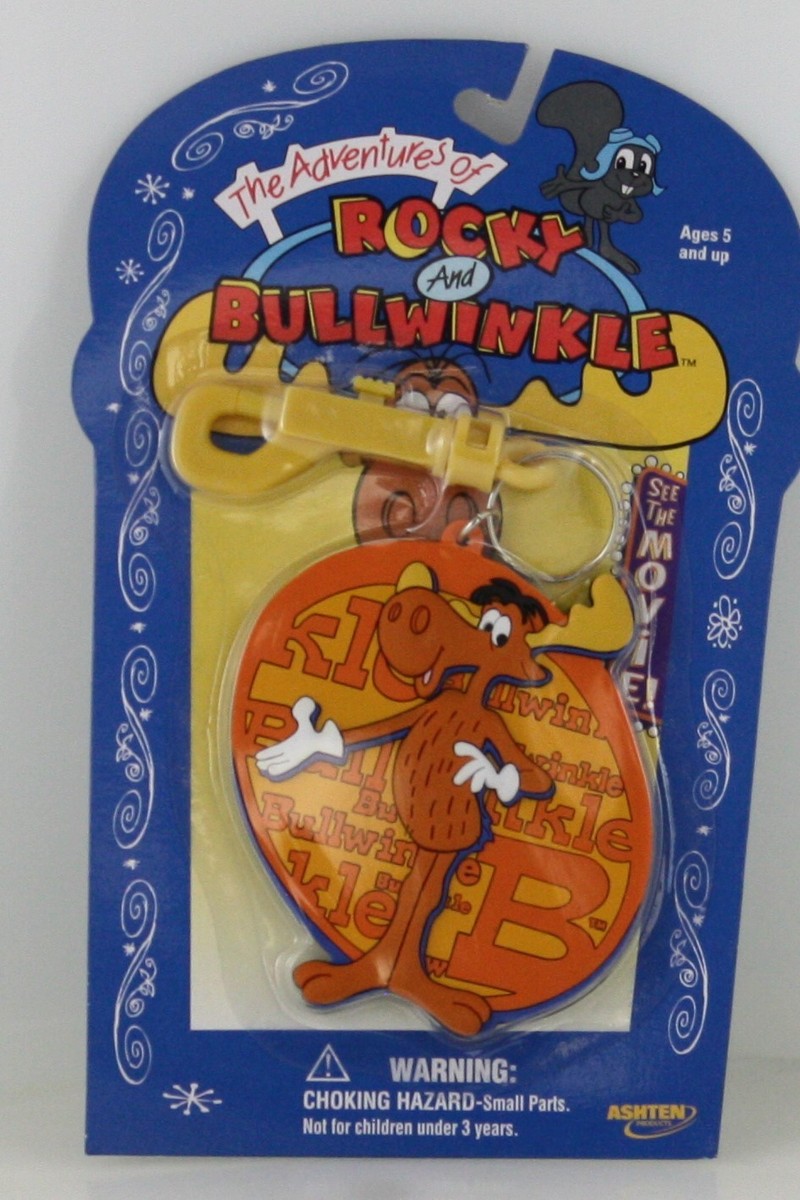 ヴィンテージトイ　ロッキーとブルウィンクルの大冒険　キーホルダー ROCKY&BULLWINKLE RUBBER KEYRING-NEW-RARE | eBay