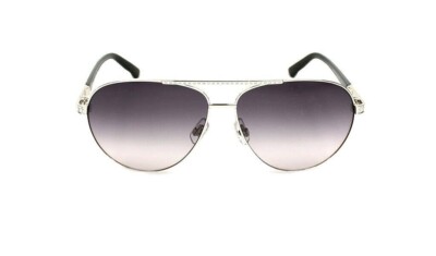 Swarovski Elis SW78 16B Silver/Black Aviator Metal Sunglasses Frame 59-12-135
