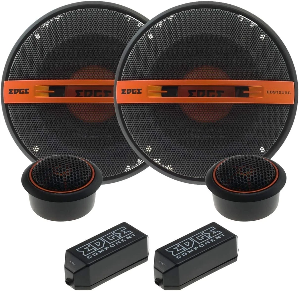 EDGE EDST215C-E6 KIT 13 cm ALTOPARLANTI 2 VIE CASSE auto woofer 13Cm Tweeter - Immagine 2 di 4